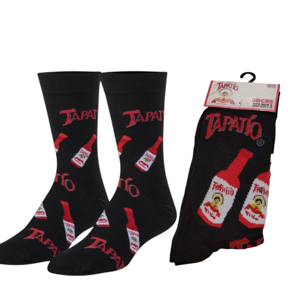 3/$25 Crazy Socks, Tapatio, Funny Socks for Men Women, Fun Crew Print